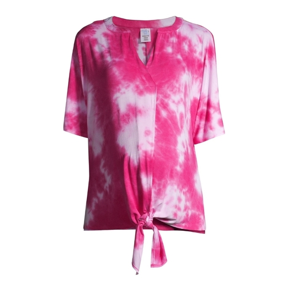 Time and Tru NWT Maternity Elbow Length Sleeve Split Neckline Top 1037, 38 - Picture 2 of 5